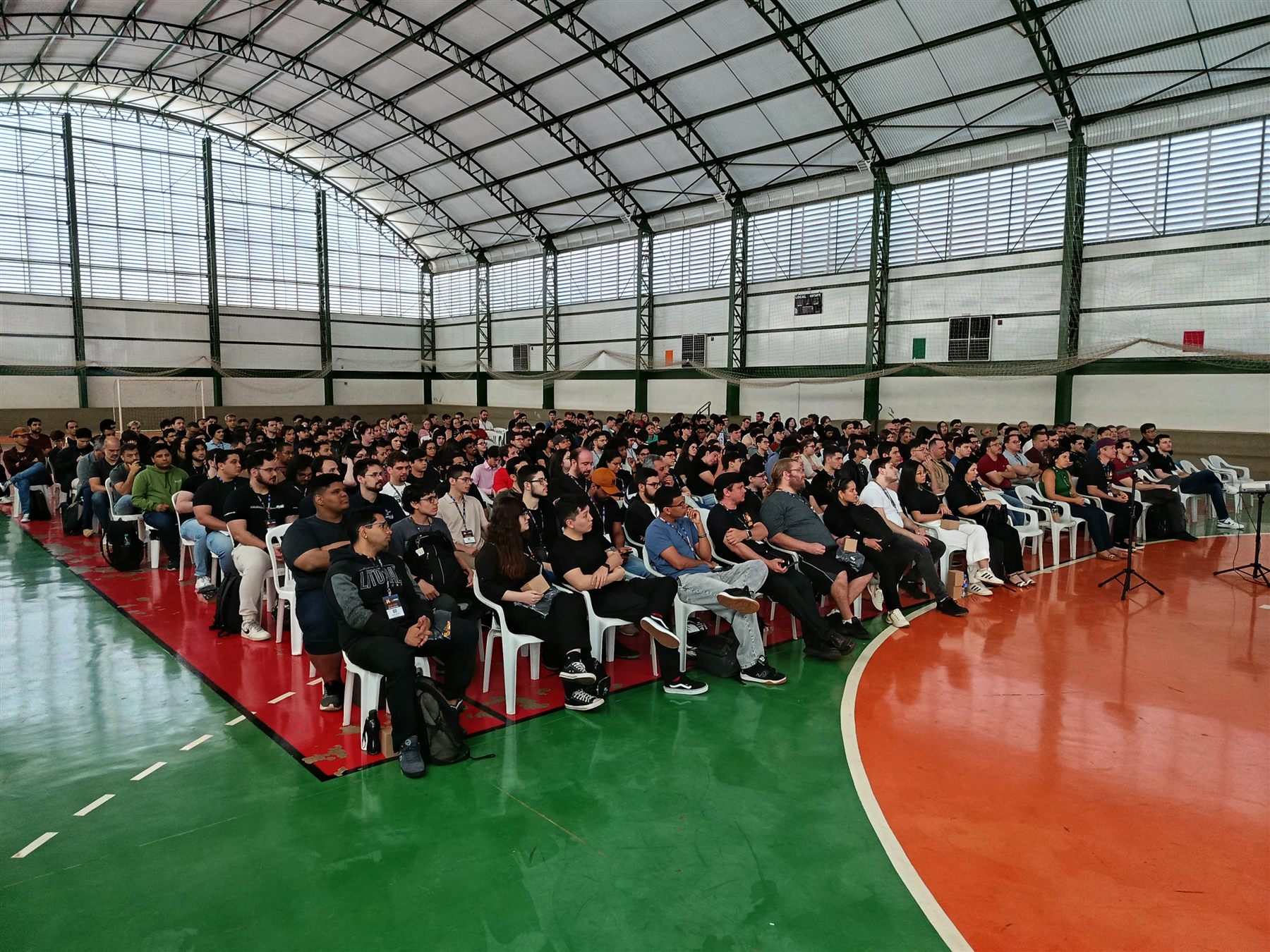 Plateia acompanhando palestra no Java Day São José do Rio Preto